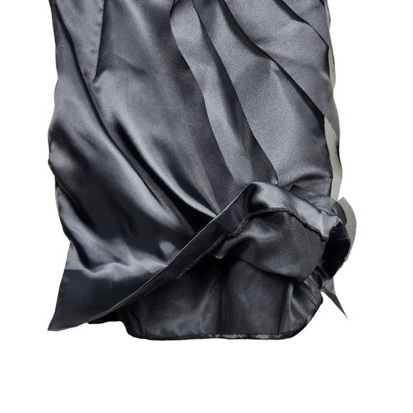 Calvin Klein Black NWT Ruffle Tiered Chiffon Dress Women's Size 8 - Picture 6 of 10